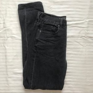 Washed Black Mom jeans